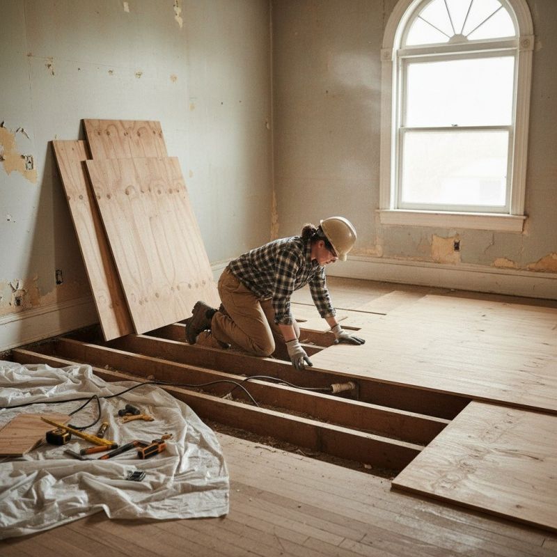 Local Subfloor Repair pros at work